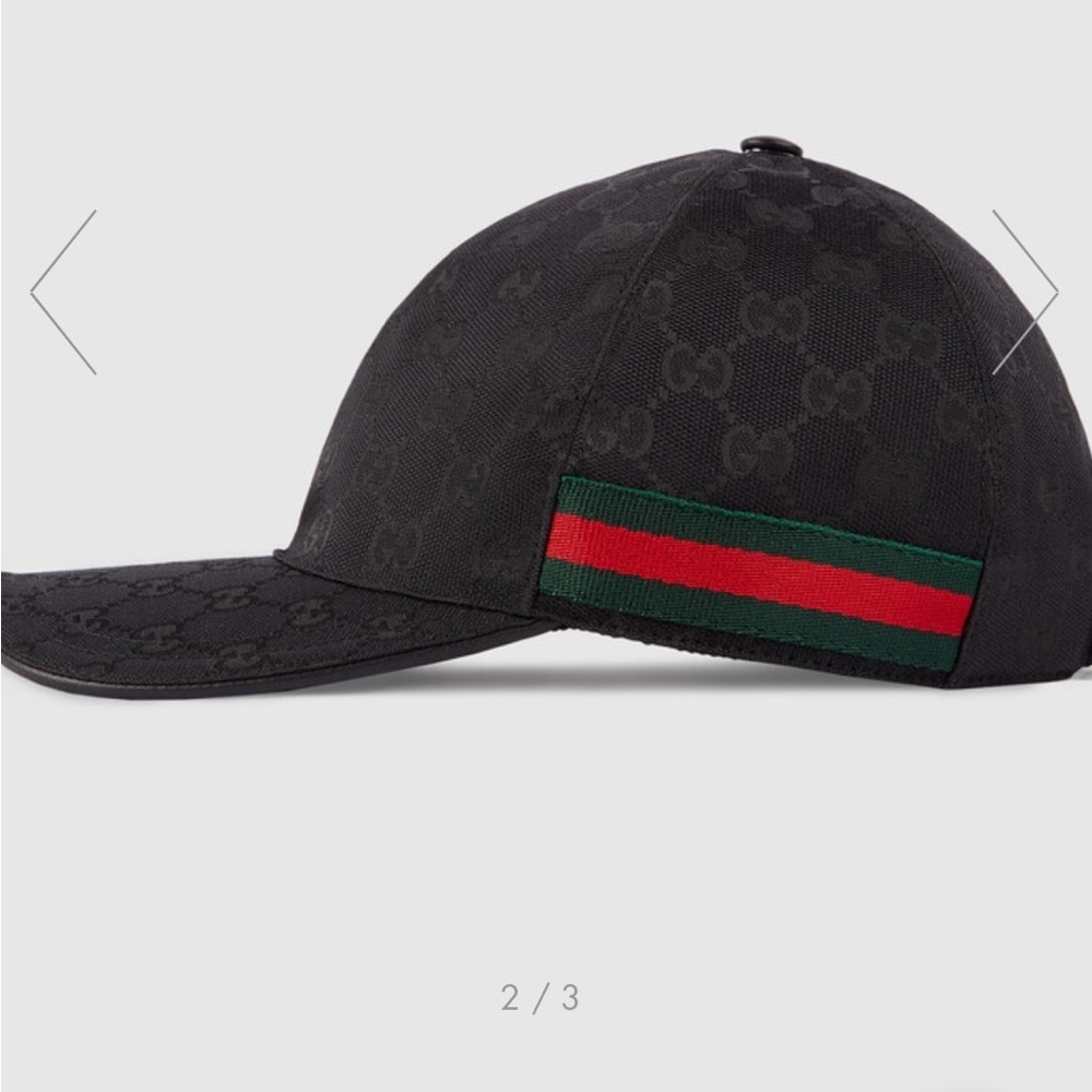 Black Gucci baseball/dad hat - Picture 8 of 8